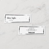 Einfache moderne Kraftpapiere Earring Display Mini Mini Visitenkarte (Vorne/Hinten)