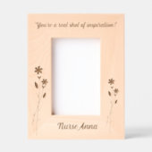 Einfache moderne Krankenpflege Valentines Geschenk Geätzte Rahmen (Vorderseite)