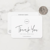 Einfache, moderne, kundenspezifische Werbeaktion f Mitteilungskarte (Vorderseite/Rückseite Beispiel)