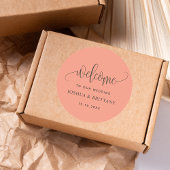 Einfache Moderne Kunst, Dichtung und Musik Runder Aufkleber