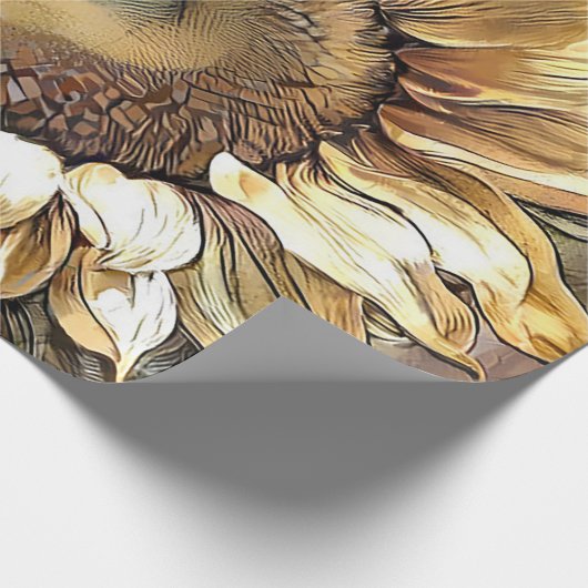 Einfache Moderne Kunst - Die Sonnenstrahlen Geschenkpapier (Ecke)