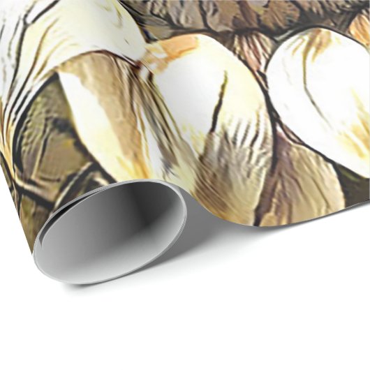 Einfache Moderne Kunst - Die Sonnenstrahlen Geschenkpapier (Rolleneckpunkt)