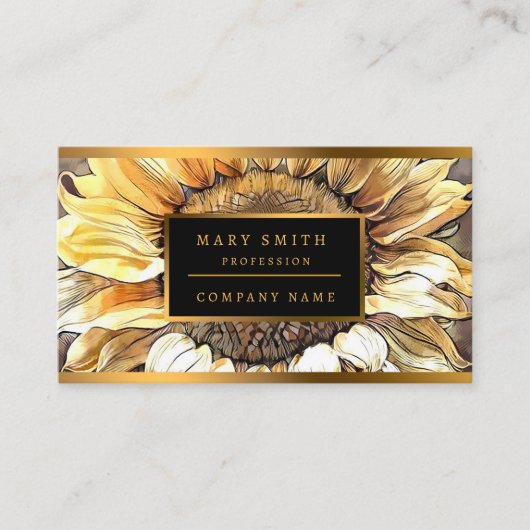 Einfache Moderne Kunst - Die Sonnenstrahlen Visitenkarte (Vorderseite)