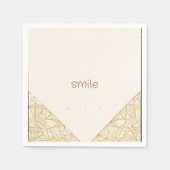 einfache moderne Kunst in Pastellfarben Serviette (Vorderseite)