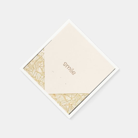 einfache moderne Kunst in Pastellfarben Serviette (Ecke)