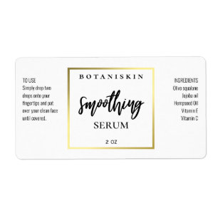 Einfache moderne Labels aus Weiß und Gold