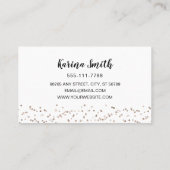 Einfache, moderne Lashes Brows Illustration Visitenkarte (Rückseite)