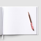 Einfache moderne, Lässige Foto Hochzeit Gästebuch (Innen)
