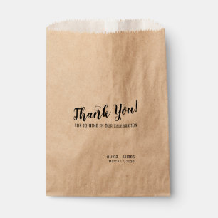 Einfache moderne Leckerei Vielen Dank, dass Sie Sc Geschenktütchen