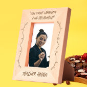 Einfache, moderne Lehrerin Wertschätzung Valentine Geätzte Rahmen