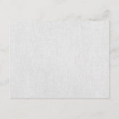 Einfache moderne, leicht graue Linen "look" Begleitkarte (Rückseite)