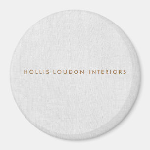 Einfache moderne, leicht graue Linen "look" Magnet
