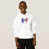 Einfache moderne Liebe Frankreich Flag Paris Souve Hoodie (Vorne ganz)