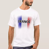 Einfache moderne Liebe Frankreich Flag Paris Souve T-Shirt (Vorderseite)
