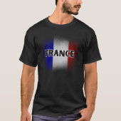 Einfache moderne Liebe Frankreich Flag Paris Souve T-Shirt (Vorderseite)