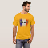 Einfache moderne Liebe Frankreich Flag Paris Souve T-Shirt (Vorne ganz)