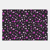 Einfache moderne Lila Lilac Polka Dots Geschenkpapier Set (Vorderseite 2)