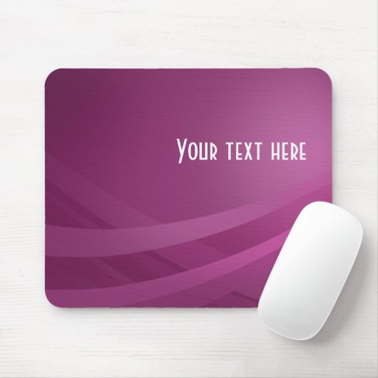 Einfache moderne Lila Lilac Wave Mousepad (Mit Mouse)
