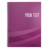 Einfache moderne Lila Lilac Wave Notizblock (Vorderseite)