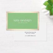 Einfache, moderne Limettengrauer Goldgrenze (Schreibtisch)