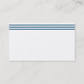 EINFACHE MODERNE LINIEN männlich blass, dunkelblau Visitenkarte (Rückseite)