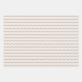 Einfache, moderne Linienführung und Urlaubsort Geschenkpapier Set (Vorderseite 3)