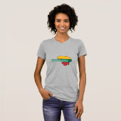 Einfache moderne Litauen lietuva Flag Souvenir T-Shirt (Vorne ganz)