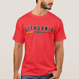 Einfache moderne Litauen lietuva Flagge Souvenir T-Shirt