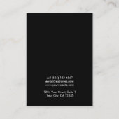 Einfache, moderne Logo-Nekklassekarte Visitenkarte (Rückseite)