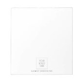 Einfache, moderne Logo- oder Foto-Doktor Notizblock (Vorderseite)