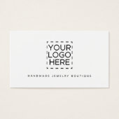 Einfache moderne Logo-Visitenkarte für den Schmuck (Vorderseite)
