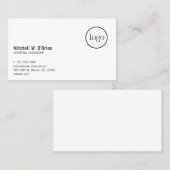 Einfache moderne Logos Beruflich Visitenkarte (Vorne/Hinten)