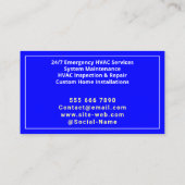 Einfache moderne Logos, Berufliche Reparatur AC HV Visitenkarte (Rückseite)