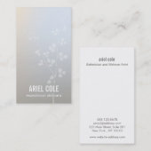 Einfache moderne Luminy Gray Tree Branch Visitenkarte (Vorne/Hinten)