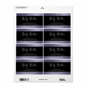 Einfache moderne Luxus-Typografie schwarzer Lavend (Vorne)