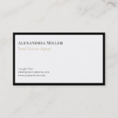 Einfache moderne Luxus Visitenkarte (Vorderseite)
