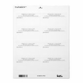 Einfache, moderne Mailing-Label-Firma (Vorne)