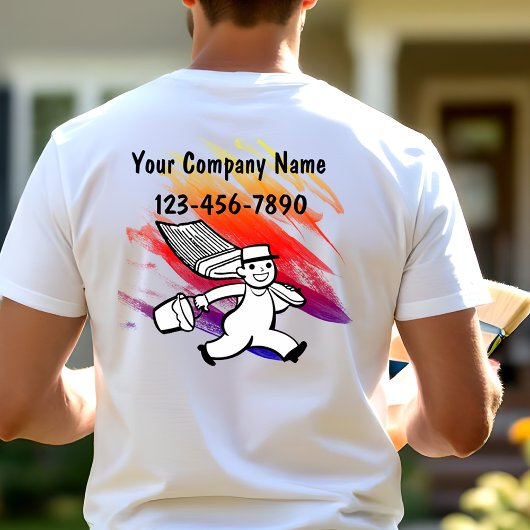 Einfache moderne Maler-Business-Arbeits-T-Shirts T-Shirt