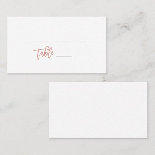 Einfache moderne Märchenmesse - geklappte Platzkar Platzkarte (Vorne/Hinten)