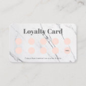 Einfache moderne Marmorkarte für Künstler Treuekar Treuekarte (Vorderseite)