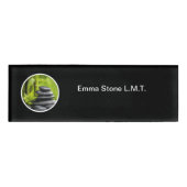 Einfache moderne Massagetherapeutin Namenschild (Vorderseite)