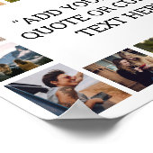 Einfache, moderne, maßgeschneiderte Angebotsfotogr Poster (Ecke)