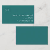 Einfache moderne Minimal-Beruflich-Logo Smarald Visitenkarte (Vorne/Hinten)