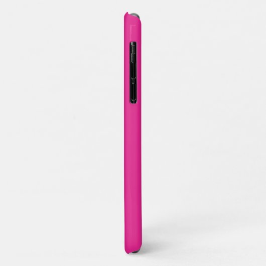 Einfache moderne Minimal Fuschia Pink Case-Mate iPhone Hülle (Hinten/Links)