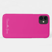 Einfache moderne Minimal Fuschia Pink Case-Mate iPhone Hülle (Rückseite (Horizontal))