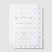 Einfache moderne Minimal-Hochzeit für kundenspezif Pergament Einladungen (Versetzt (Einladung))