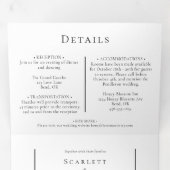 Einfache moderne Minimal-Menü-UAWG Dreifach Gefaltete Einladung (Innen Erste Seite)