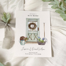 Einfache, moderne Minimal Neuer Zuhause Moving Ank Einladung