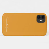 Einfache moderne Minimal Orange Case-Mate iPhone C Hülle (Rückseite (Horizontal))