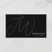 Einfache moderne Minimal-QR-Code Visitenkarte (Vorderseite)